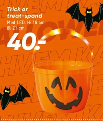 Bilka Ukendt halloween trick-or-treat spand tilbud