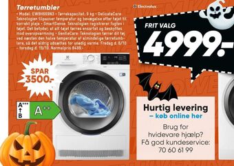 Bilka Electrolux tørretumbler tilbud