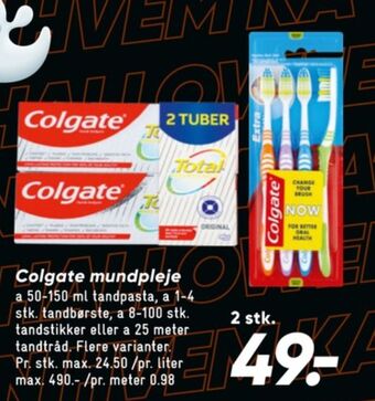 Bilka Colgate tandpasta tilbud