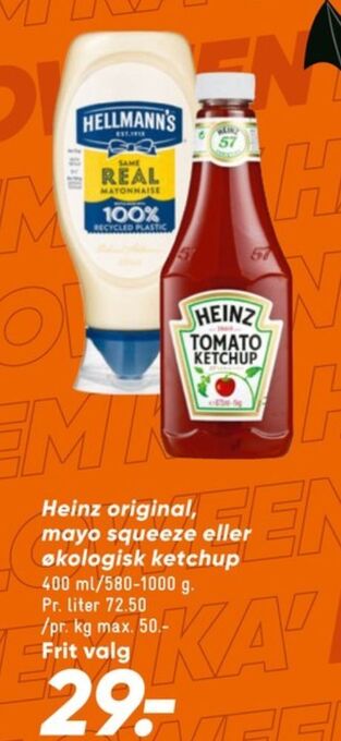 Bilka Heinz ketchup tilbud