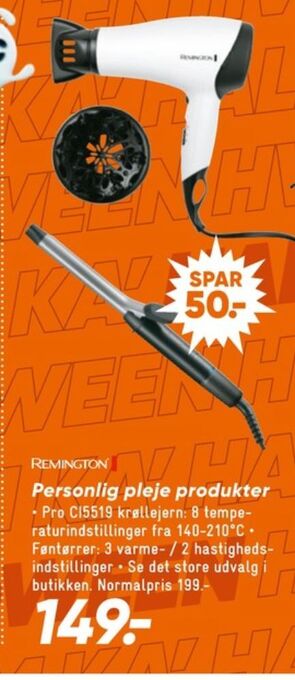 Bilka Remington krøllejern tilbud