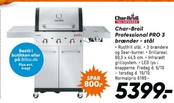 Bilka Charbroil gasgrill tilbud
