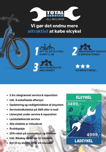Design Cykler Total service all inclusive tilbud