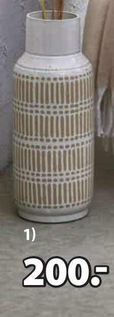 JYSK GUSTAF VASE tilbud