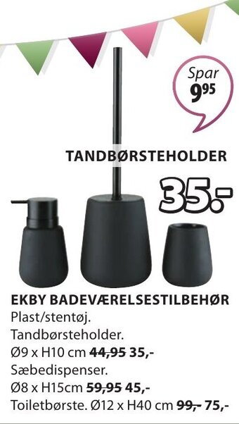 JYSK EKBY BADEVÆRELSESTILBEHØR tilbud