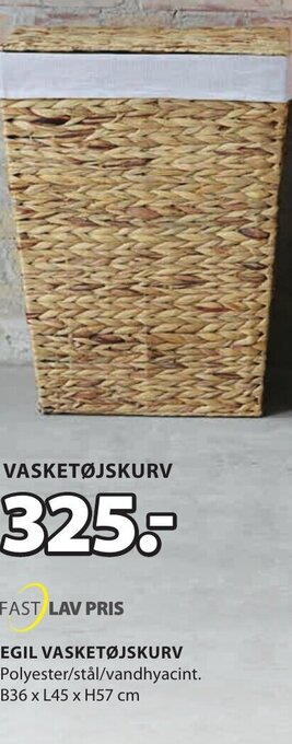 JYSK EGIL VASKETØJSKURV tilbud