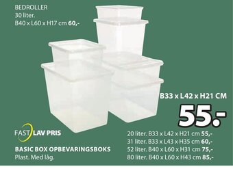 JYSK BASIC BOX OPBEVARINGSBOKS tilbud