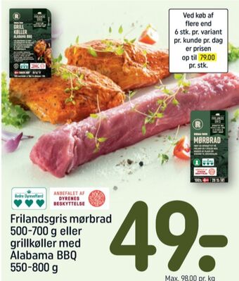 REMA 1000 Friland frilandsgris grisemørbrad tilbud