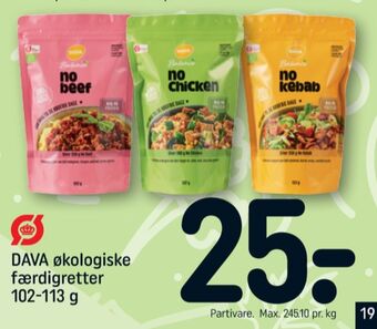 REMA 1000 Dava foods no beef tilbud
