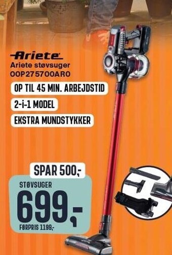 Skousen Ariete støvsuger tilbud