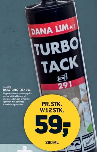 XL-BYG DANA TURBO-TACK 291 tilbud