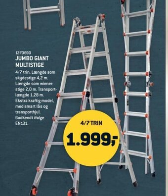 XL-BYG JUMBO GIANT MULTISTIGE tilbud