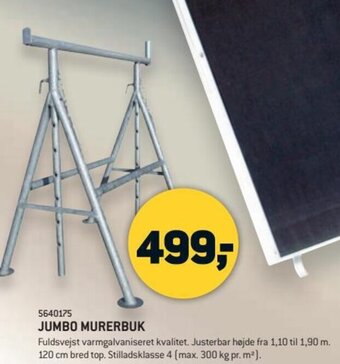 XL-BYG JUMBO MURERBUK tilbud