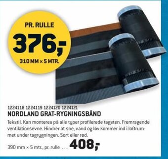 XL-BYG NORDLAND GRAT-RYGNINGSBÅND tilbud