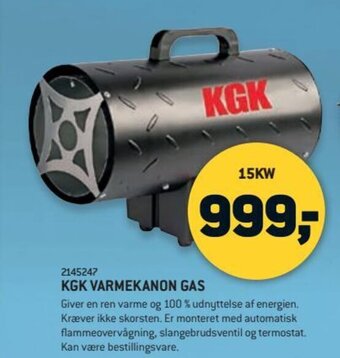 XL-BYG KGK VARMEKANON GAS tilbud