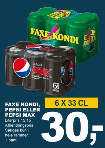 Let-Køb Faxe kondi sportssodavand tilbud