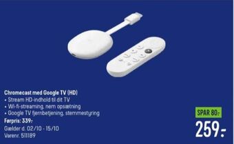 Elgiganten Chromecast adapter tilbud