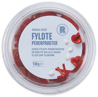 REMA 1000 Fyldte peberfrugter, 150 g tilbud
