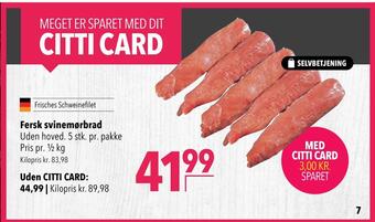 Citti Fersk svinemørbrad tilbud