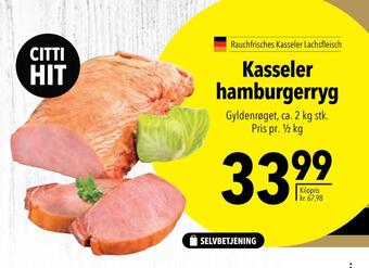 Kasseler hamburgerryg