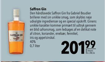 Saffron gin
