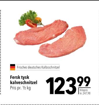 Fersk tysk kalveschnitzel