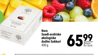 Citti Nara saudi-arabiske økologiske dadler sukkari tilbud