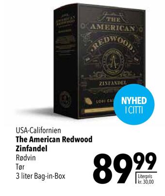 Citti The american redwood zinfandel tilbud