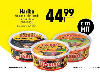 Citti Haribo tilbud