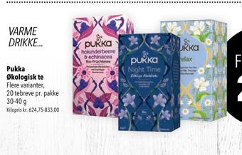 Citti Pukka økologisk te tilbud