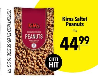 Kims saltet peanuts