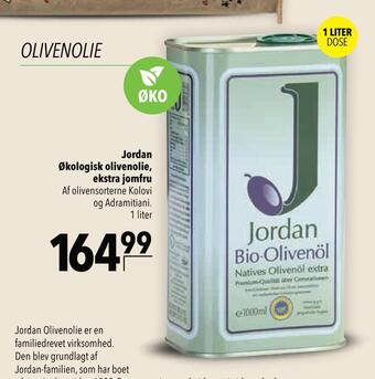 Citti Jordan økologisk olivenolie, ekstra jomfru tilbud