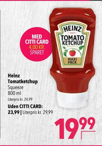 Citti Heinz tomatketchup tilbud