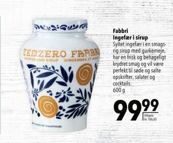 Citti Fabbri ingefær i sirup tilbud