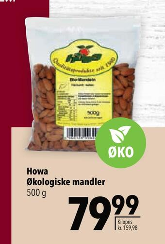 Citti Howa økologiske mandler tilbud