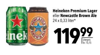 Citti Heineken premium lager eller newcastle brown ale tilbud