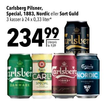 Citti Carlsberg pilsner, special, 1883, nordic eller sort guld tilbud