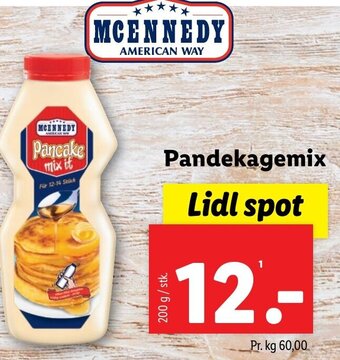 Lidl MCENNEDY Pandekagemix tilbud