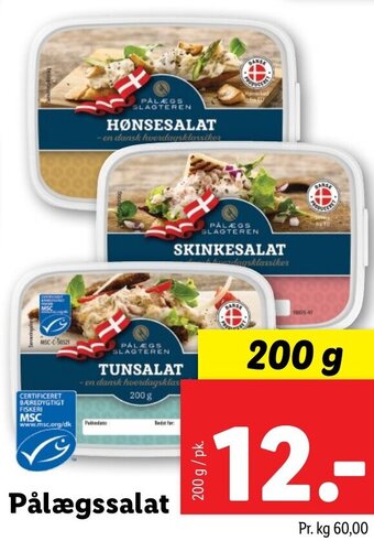 Lidl Pålægssalat tilbud