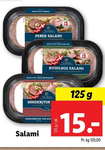 Lidl Salami tilbud