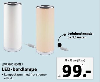 Lidl LIVARNO HOMEⓇ LED-bordlampe tilbud