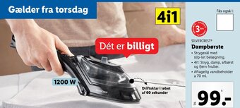 Lidl SILVERCREST Dampbørste tilbud