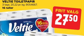 jem & fix VELTIE TOILETPAPIR tilbud