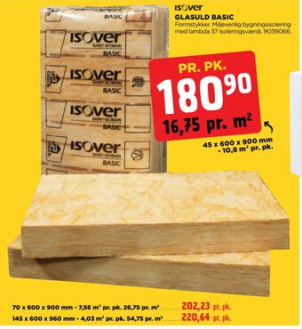 jem & fix ISOVER GLASULD BASIC tilbud