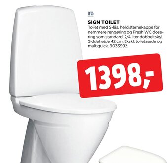 jem & fix SIGN TOILET tilbud