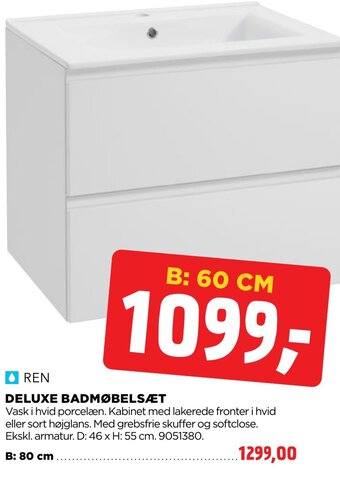 jem & fix DELUXE BADMØBELSÆET tilbud