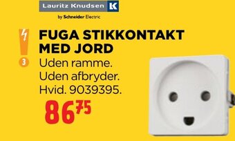jem & fix FUGA STIKKONTAKT MED JORD tilbud