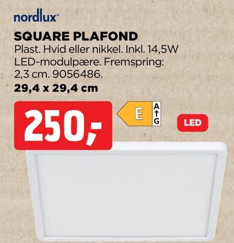 jem & fix nordlux® SQUARE PLAFOND tilbud