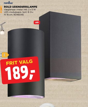 jem & fix nordlux® ROLD UDENDØRSLAMPE tilbud