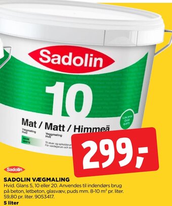 jem & fix SADOLIN VÆGMALING tilbud